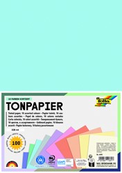 Knutselpapier Folia A4 100vel 10 pastelkleuren