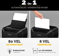 Papiervernietiger Fellowes Automax 80M snippers 4x12mm-2