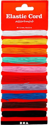 Elastiek Creativ Company 10 kleuren à 3.5m