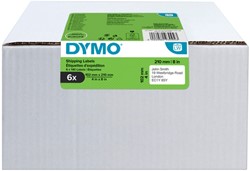Etiket Dymo 217765 labelwriter 102mmx210mm verzend wit 6x140stuks