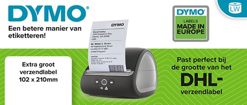 Etiket Dymo labelwriter 2177565 102mmx210mm verzend wit doos à 6 rol à 140 stuks-3