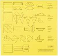 Vouwblaadjes vierkant 16x16cm 65gram assorti-1