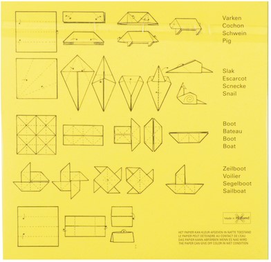 Vouwblaadjes vierkant 20x20cm 65gram assorti 90 vel-1