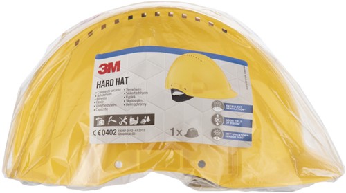 Veiligheidshelm 3M 53-62cm Uvicator en pinverstelling geel-2