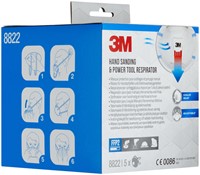 Stofmasker 3M voor schuren 8822 FFP2 met ventiel 5 stuks-3