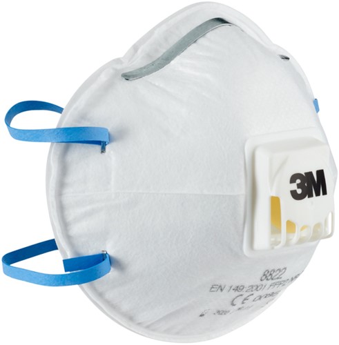 Stofmasker 3M voor schuren 8822 FFP2 met ventiel 5 stuks-2