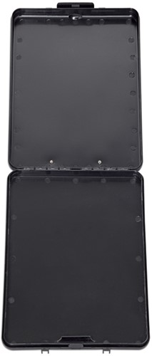 Klembordkoffer MAUL slim A4 staand met opbergvak topopening PP zwart-3