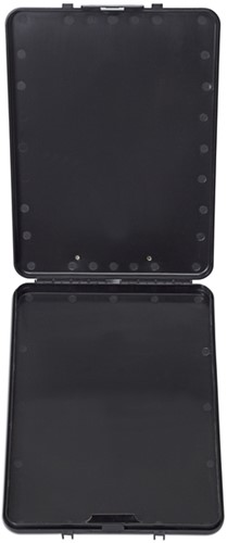 Klembordkoffer MAUL slim A4 staand met opbergvak topopening PP zwart-1