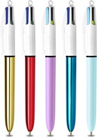 Balpen Bic 4kleuren My Bic medium assorti blik à 5 stuks-1