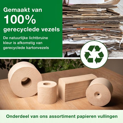 Handdoek Tork H2 Xpress Advanced multifold 2-laags 213x240mm 21x180 vel naturel 130299-3