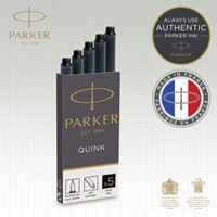 Inktpatroon Parker Quink zwart blister à 10 stuks-2