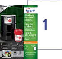 Etiket Avery B4775-50 210x297mm polyethyleen wit 50 etiketten-3