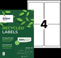 Etiket Avery LR7169-100 99.1x139 mm recycled wit 400 etiketten-2