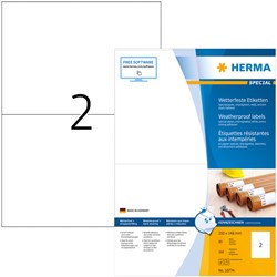 Etiket HERMA 10774 210x148mm weerbestendig wit 160stuks