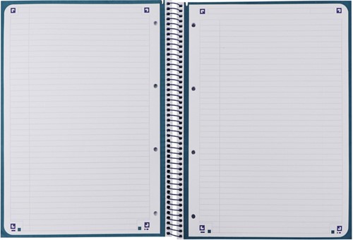 Notitieboek Oxford Classic Europeanbook A4+ 4-gaats lijn 80vel donkerblauw-3