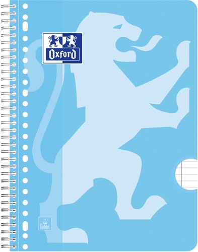 Collegeblok Oxford School A4+ lijn 23-gaats 160 pagina's 80gr pastel assorti 3 stuks-3