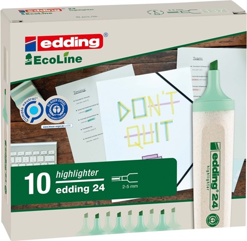 Markeerstift edding 24 Ecoline pastel groen-1