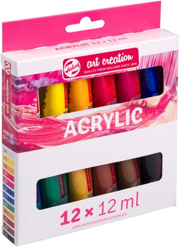 Acrylverf Talens Art Creation 12ml set à 12 kleuren-2