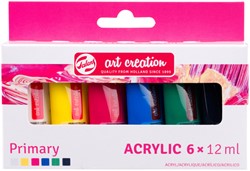 Acrylverf Talens Art Creation Primary 12ml set à 6 kleuren