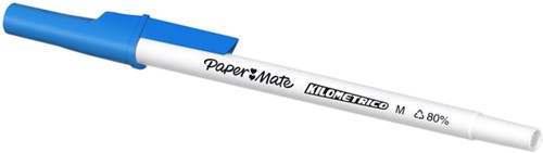 Balpen Paper Mate Kilometrico Recycled medium blauw-2