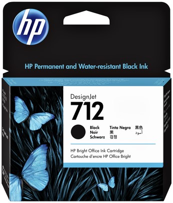 Inktcartridge HP 712 3ED71A zwart