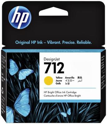 Inktcartridge HP 712 3ED69A geel