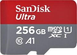 Geheugenkaart Sandisk MicroSDXC Ultra 256GB (150mb/s C10 - SDA UHS-I)