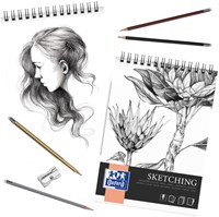Tekenblok Oxford Sketching A4 50 vel 120 gram spiraal-1