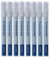 Krijtstift Europel 3mm wit etui 8 stuks