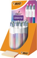 Balpen Bic 4kleuren gradient medium assorti-3