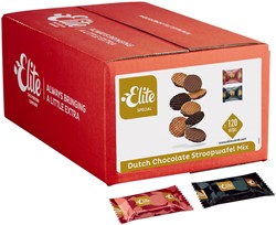 Koekjes Elite Special Dutch chocolate stroopwafelmix 120 stuks