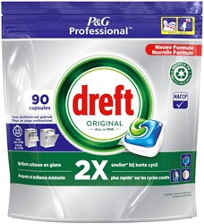 Vaatwastabletten Dreft All-in-1 Professional Regular 90 stuks