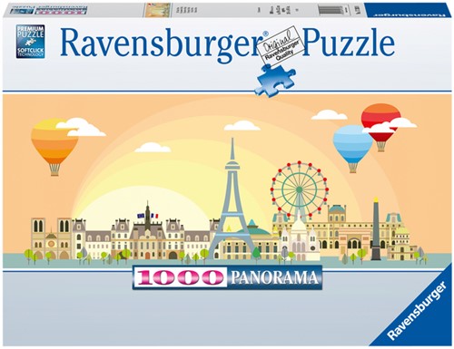 Puzzel Ravensburger Een dag in Parijs 1000 stukjes