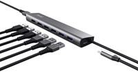 Hub Trust HALYX 7-port USB-A 3.2 zilver-2