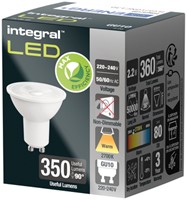 Ledlamp Integral GU10 2700K warm wit 2.2W 360lumen-2