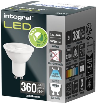 Ledlamp Integral GU10 6500K koel wit 2.0W 380lumen-2