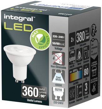 Ledlamp Integral GU10 4000K koel wit 2.0W 380lumen-2