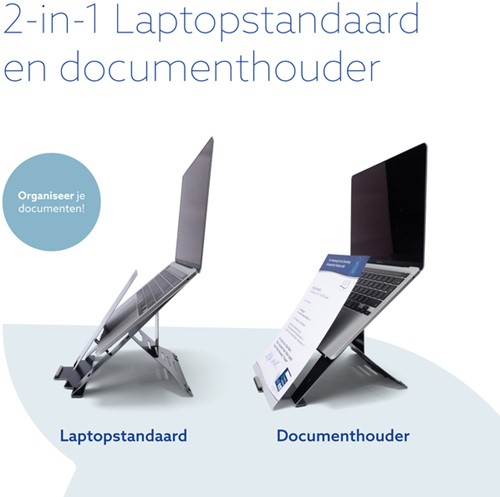Laptopstandaard R-Go Riser Document-1
