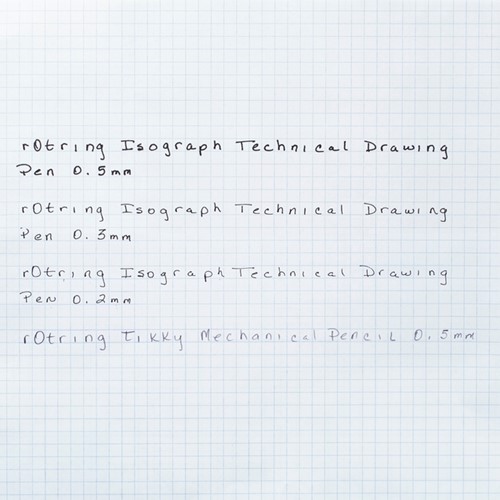 Tekenset rOtring Isograph college 0.2mm, 0.3mm en 0.5mm set à 3 stuks-2
