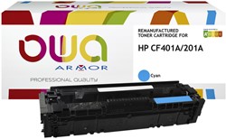 Tonercartridge OWA alternatief tbv HP CF401A blauw