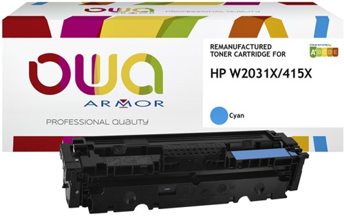 Tonercartridge OWA alternatief tbv HP W2031X blauw