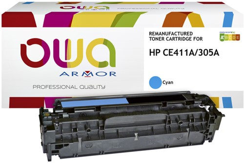 Tonercartridge OWA alternatief tbv HP CE411A blauw