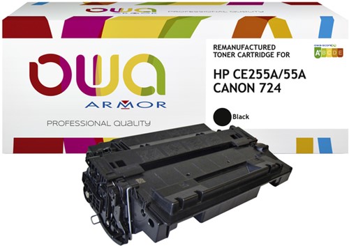 Tonercartridge OWA alternatief tbv HP CE255A zwart