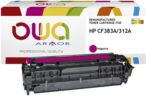 Tonercartridge OWA alternatief tbv HP CF383A rood