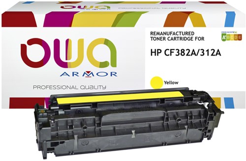 Tonercartridge OWA alternatief tbv HP CF382A geel