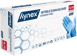 Handschoen Hynex XL nitril blauw pak à 100 stuks