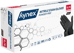 Handschoen Hynex XL nitril zwart pak à 100 stuks