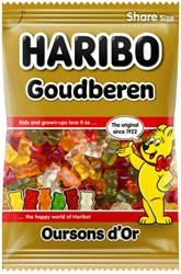 Snoep Haribo Goudbeertjes zak 250gr