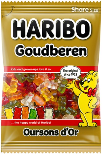 Snoep Haribo Goudbeertjes zak 250gr