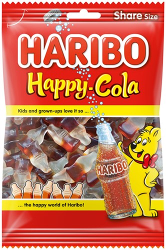 Snoep Haribo Happy Cola zak 250gr